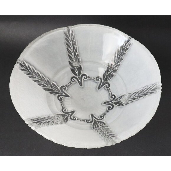 Vintage Ceiling Lamp Shade Frosted Embossed Design 1950's Light fixture - Picture 3 of 3